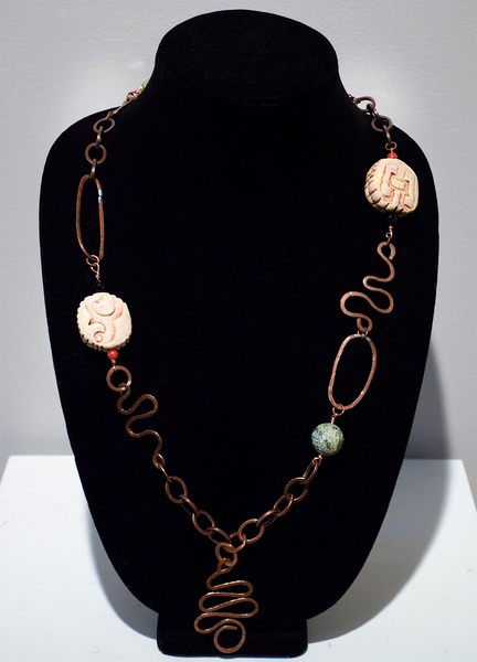 Lia Frederick - Hammered Bead Long Necklace